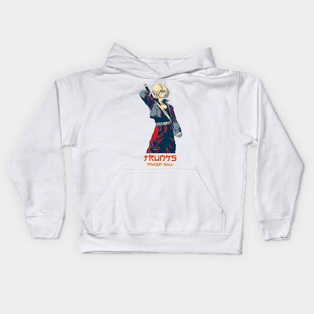 Trunks Dragon Ball Hope Style Kids Hoodie by masnono